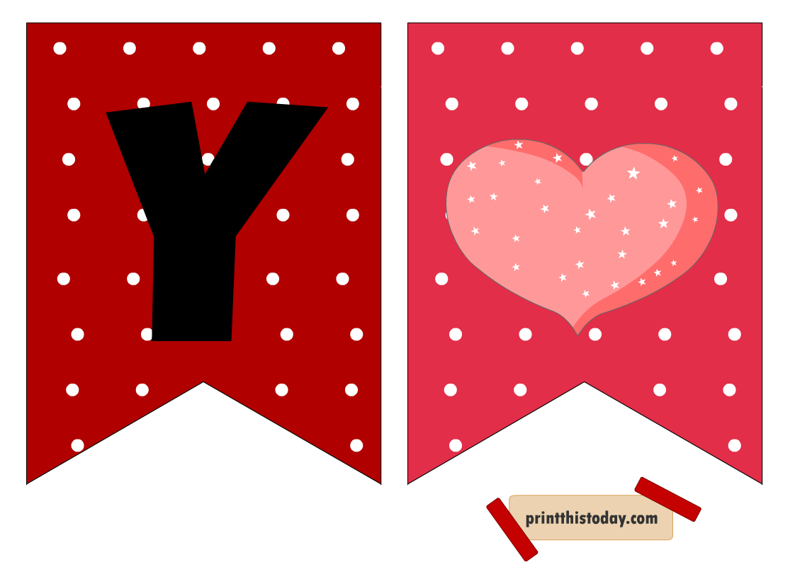 happy valentines day banner free printable cute happy valentines
